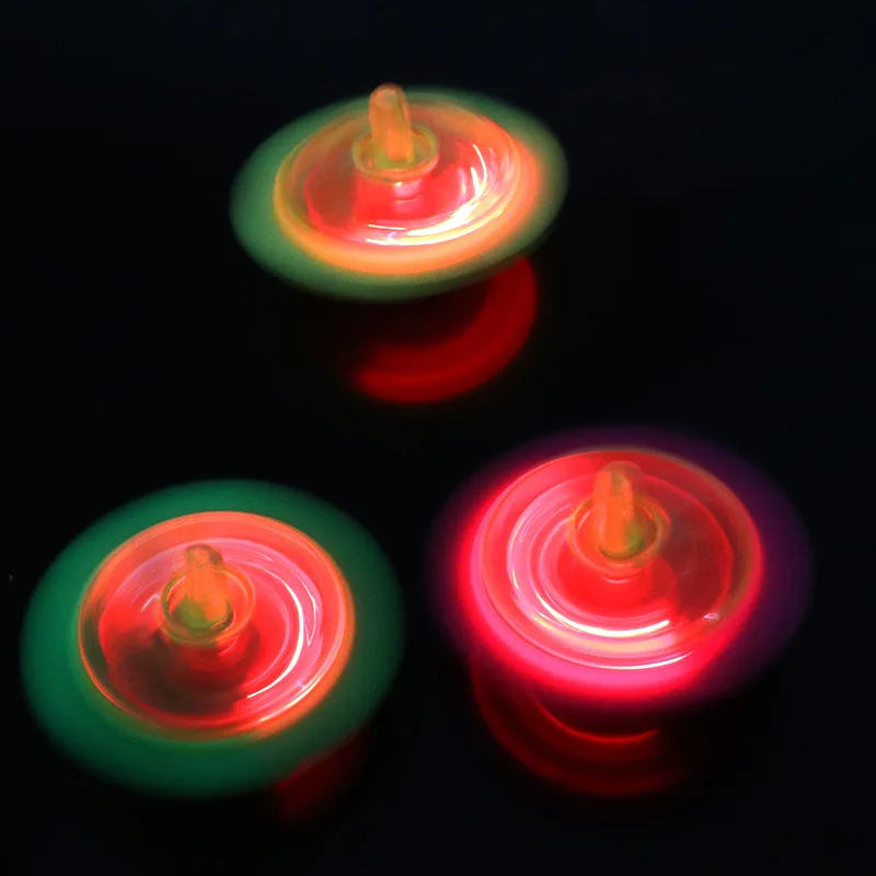 Mini toupie gyroscope Shoous clignotant pour enfants, rotation à la main, jouets gyroscopiques rotatifs pour enfants avec effet de lumière colorée cool