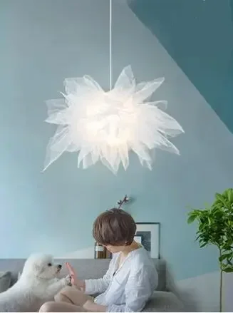 Nordic lamps bedroom warm romantic simple modern style lamp children's room creative personality chandelier