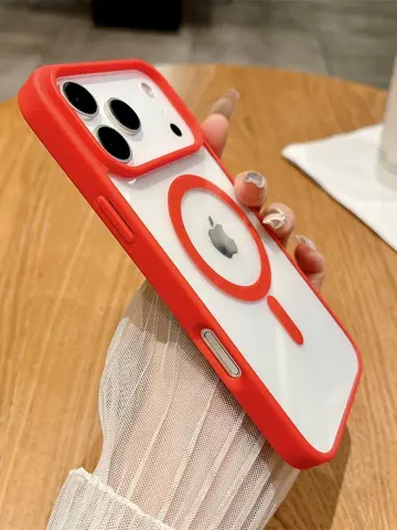 Shockproof for Magsafe Magnetic Phone Case for IPhone 13 12 Mini 17 Air 16E 16 15 14 11 Pro Max Plus Transparent Acrylic Cover