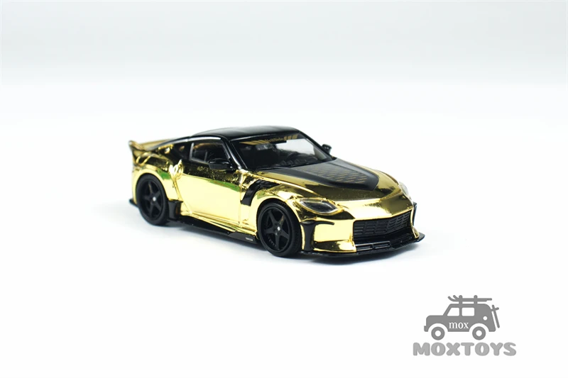 سيارة MINI GT 1:64 VeilSide FFZ400 كروم ذهبي 985 دييكاست #2