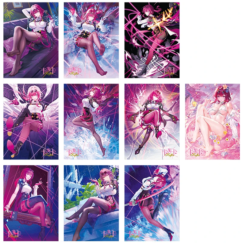 

Diy 9Pcs/set Honkai: Star Rail Kafka Series Flash Card Self Made Classic Game Anime Collection Cards Gift Toys