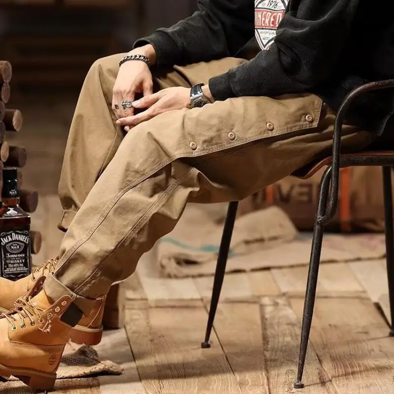 Pantalons pour hommes Y2K Joggers Salopette Vêtements quatre saisons Pantalon thermique Baggy Sweats Lâche Streetwear Jeunes Sweetpants En Gros