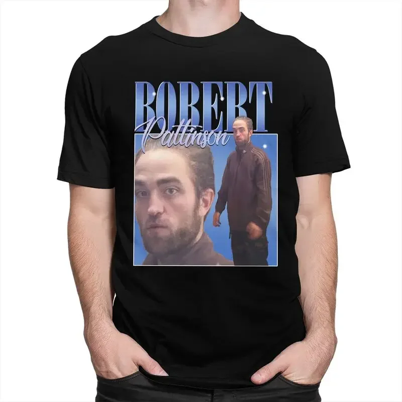 Funny Robert Pattinson Meme T-shirt for Men | Pre-shrunk Cotton Tee | Short Sleeve Fashion Top