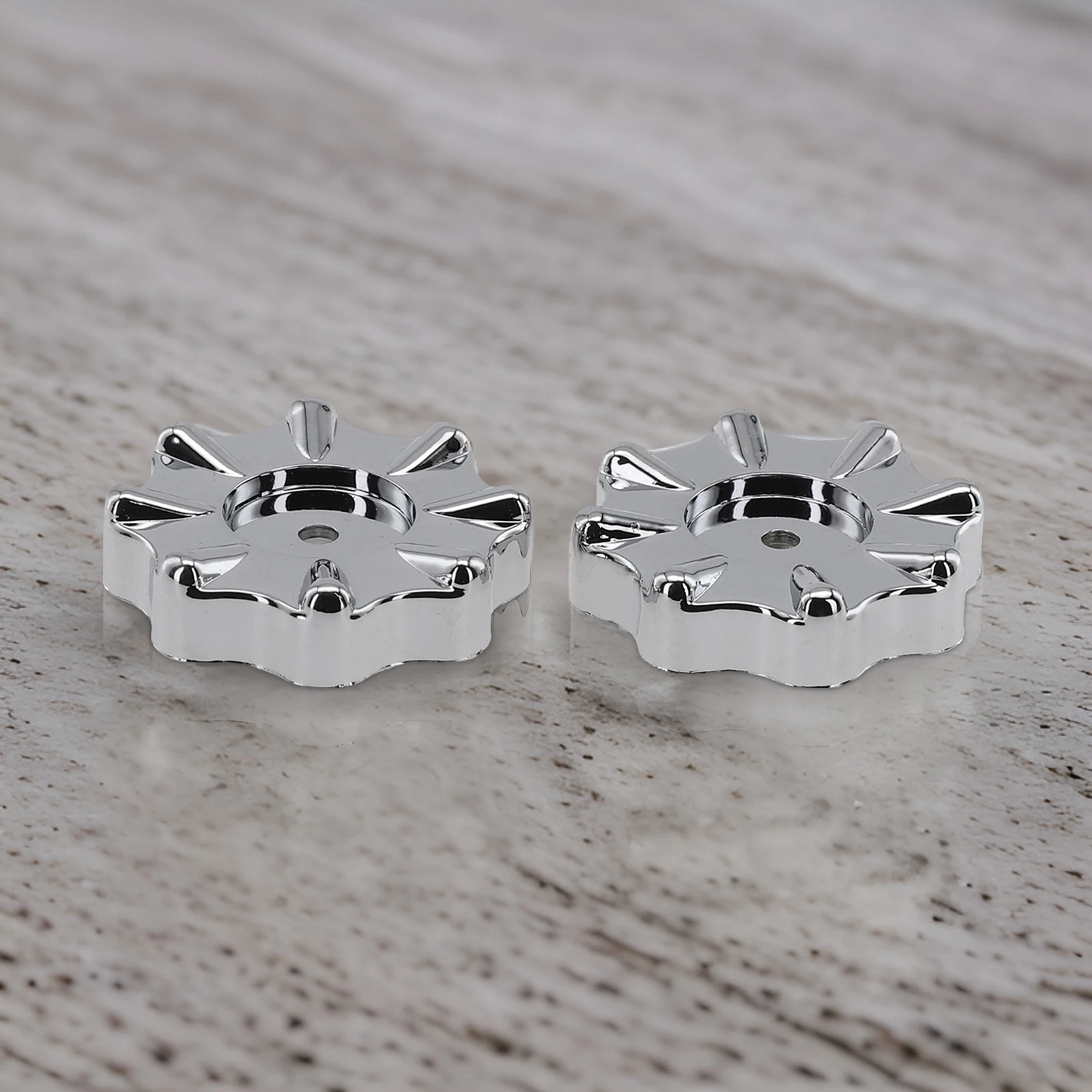 2pcs Knob Handles Manifold Gauges Plastic Round Round Wheel Design Square Mounting Port Wheel Handle 13mm Height