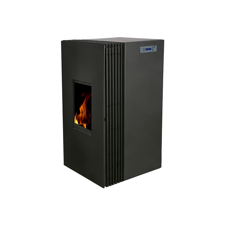 Efficient pellet burner indoor heating fireplace