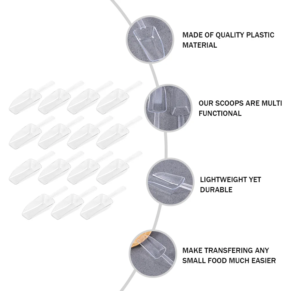 

15 pcs Measuring Scoops Set Plastic Kitchen Gadgets For Food Flour Grain Rice Protein Powder Coffee Tea Candy Ice Serving Buffet