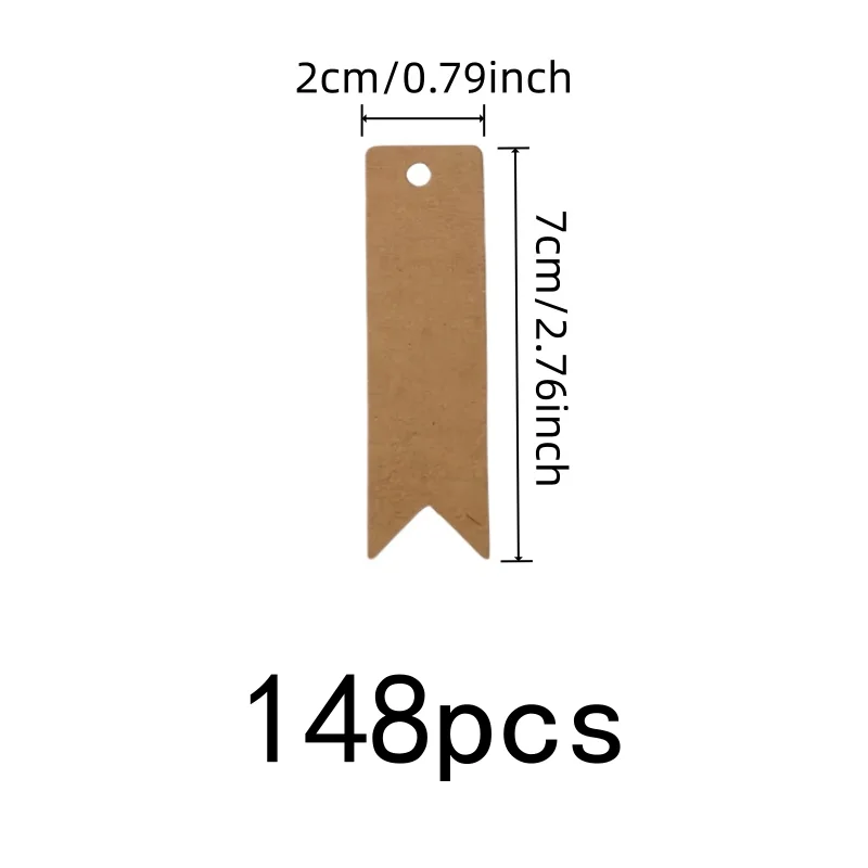 148 pcs Party Favor Tags with Lightweight Paper Card, ideal for Party Valentines Tags and Wedding Favor Labels