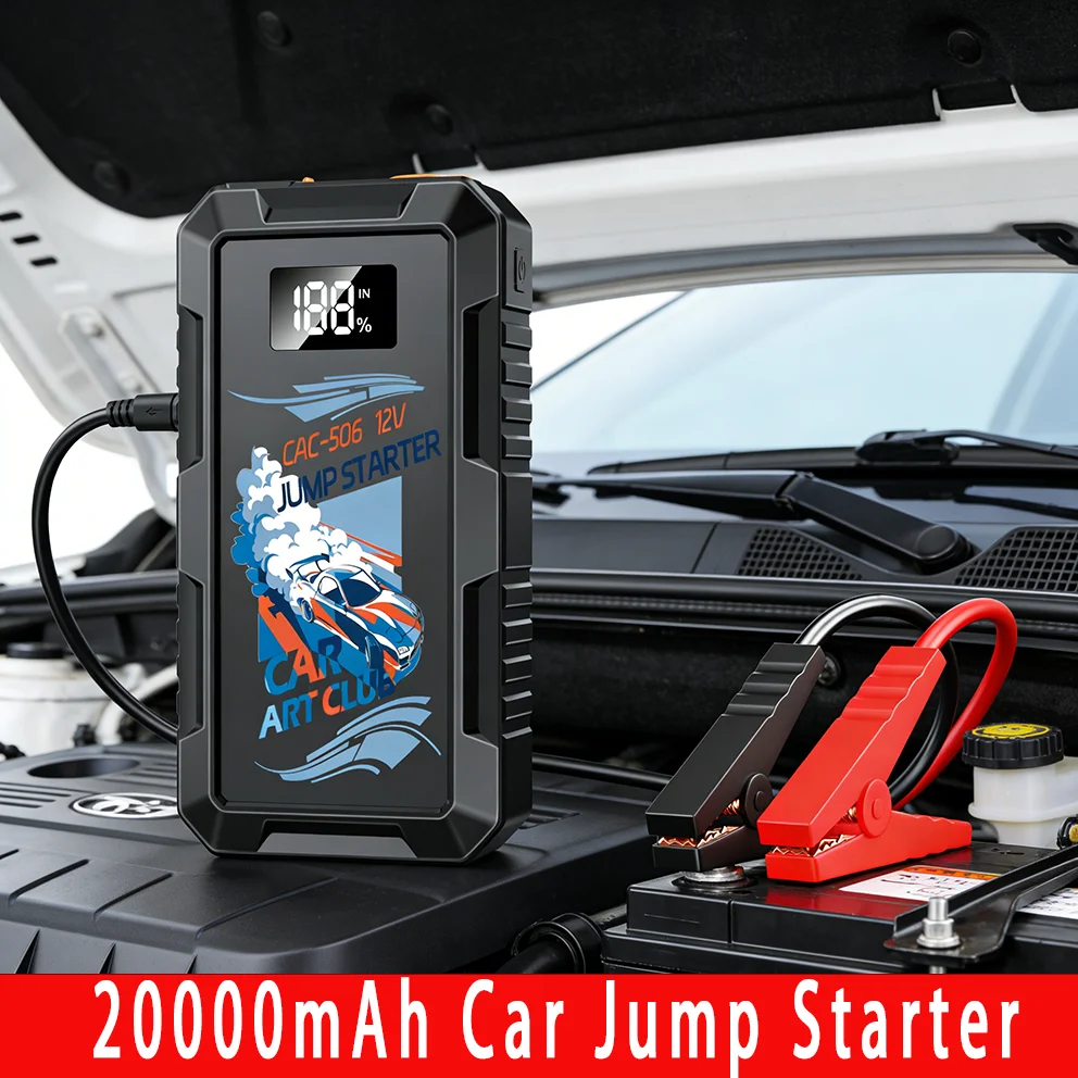 Minus Two Portable Car Jump Starter, Air Pump, Power Bank and Emergency Starting Booster