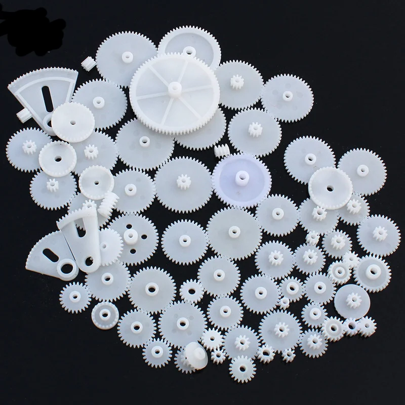 72 types of plastic gear packs motor gear packs DIY models gear racks robot accessories