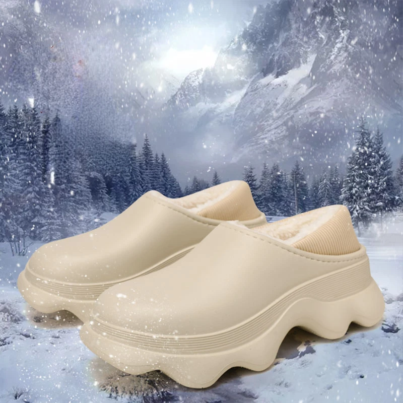 

2024 New Women Thick Slippers Super Soft and Cute Winter Warm Indoor Shoes Anti Slip Comfortable Shoes Couple Home Cotton Shoes