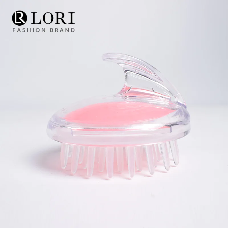 

Crystal Transparent Brush Head Silicone Massage Bath Shampoo Brush