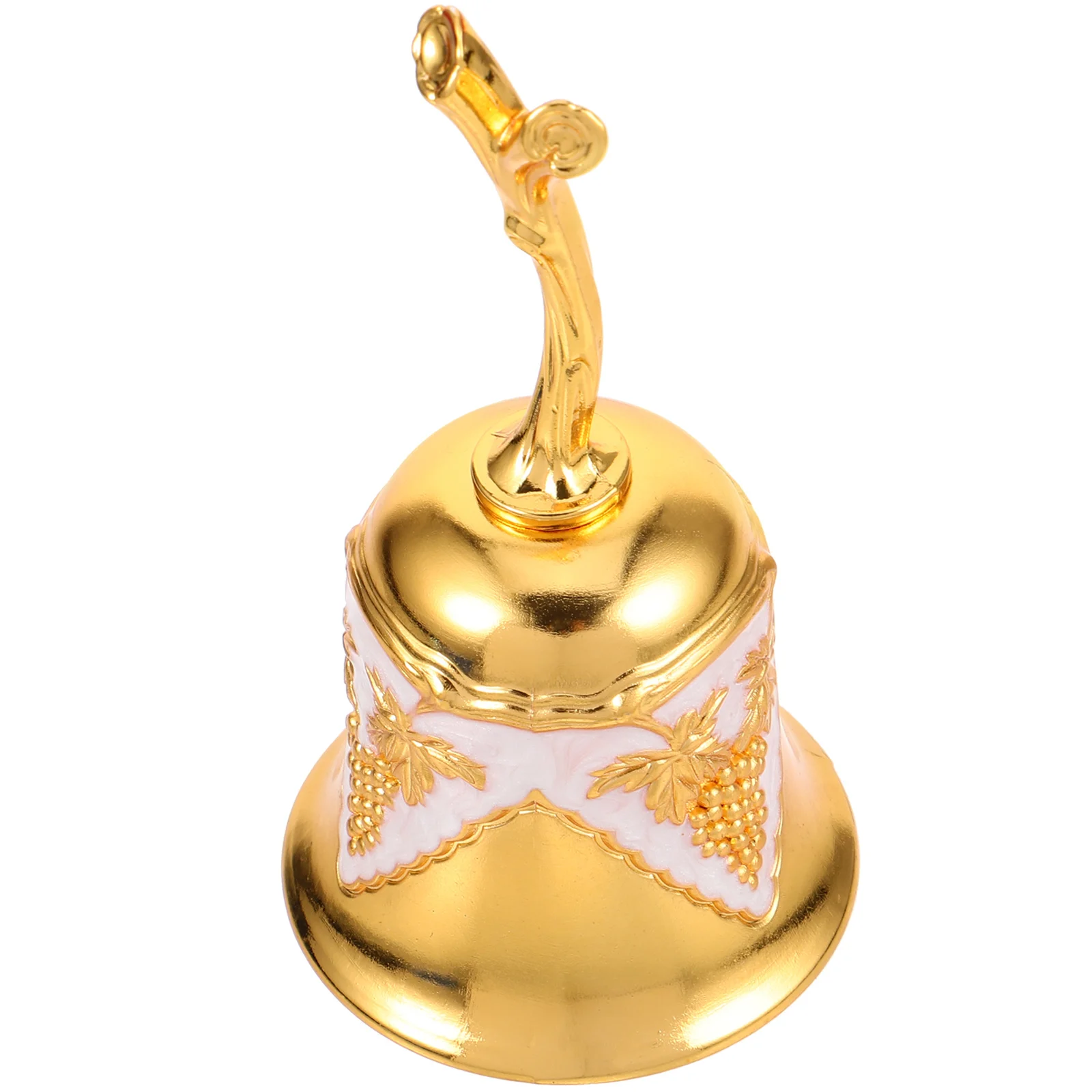 

Copper Decor Vintage Hand For Restaurant Hotel Dinner Call Metal Shaking Bell Wedding Desk Bell