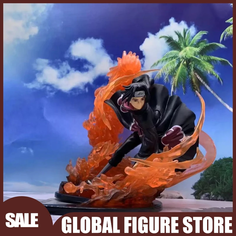

22 см Наруто Шиппуден ЗЕРО серии Саске и Итачи фигурка Учиха Бонд с эффектом пламени аниме двойная статуя Коллекционные подарки игрушки