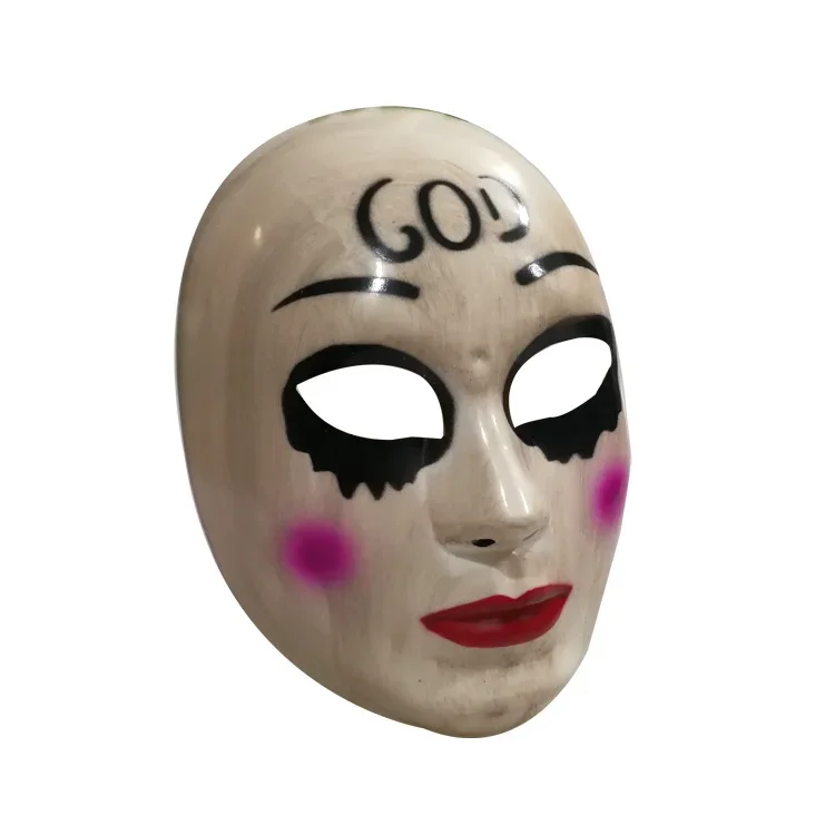 Graffiti töten mich Maske Smiley-Maske menschliche Entfernung Plan Maske alte Männer und Frauen küssen mich Maske Halloween-Maske Voll gesicht Cosplay-Maske – Detail 7