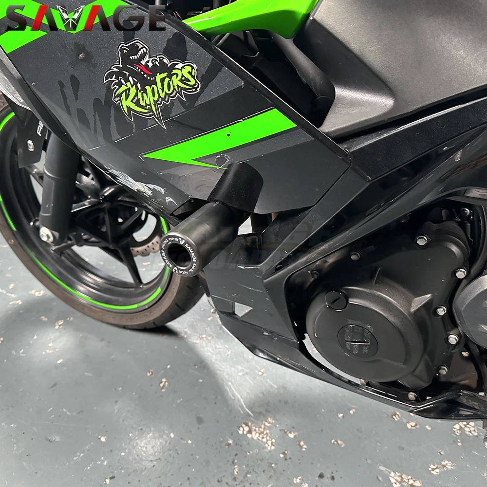 2024 Ninja400 Frame Slider Crash Protector For Kawasaki Ninja 400 2018+ Motorcycle Accessories Falling Protection Bobbins Pad
