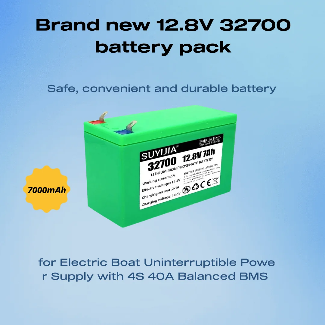 

Original 12.8V 7Ah 32700 4S1P Lifepo4 lithium battery rechargeable batteryBMS Balanced Electric Boats and Power Supplies