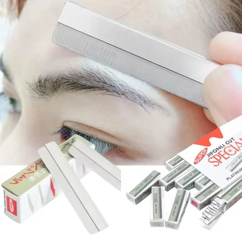 10-100Pc Eyebrow Trimmer Hair Remover Stainless Steel Women Razor For Eyebrows Face Shaver Hair Removal Knife Salon Makeup Tools