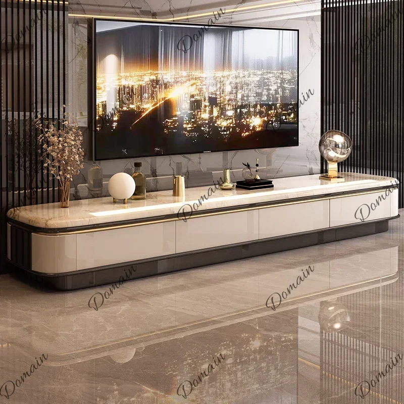 9DI Classic Modern Tv Stand Design Extended Vertical Designer 200Cm Tv Cabinet Nordic Minimalist Mueble Para Tele Furniture Home