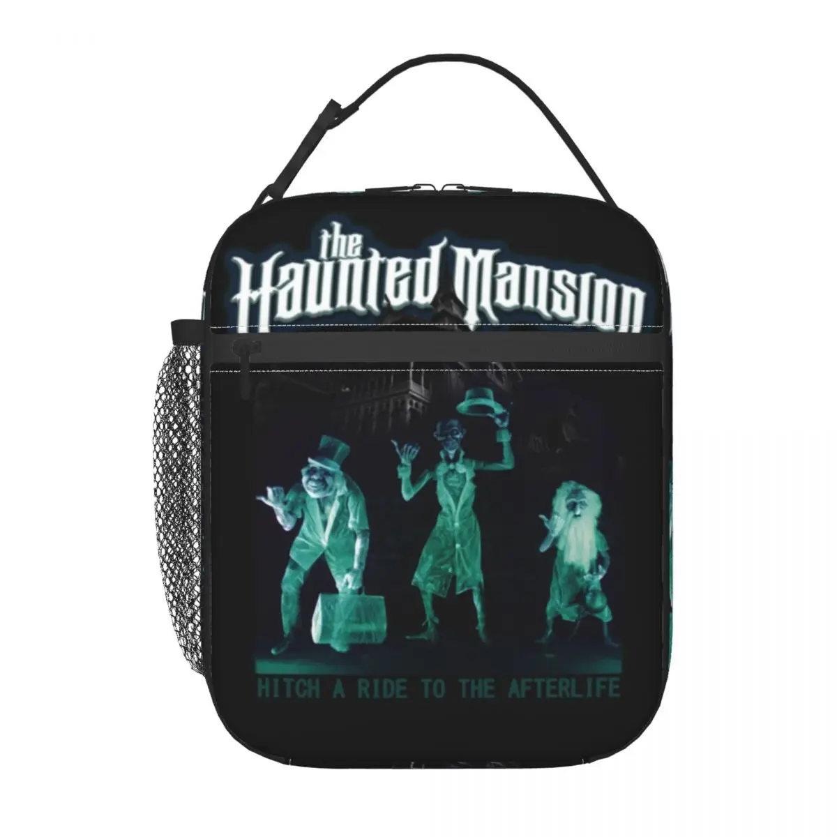 Custom The Haunted Mansion Lunch Bag Men Women Cooler Thermal Grim Grinning Ghost Insulated Lunch Box for Adult Office