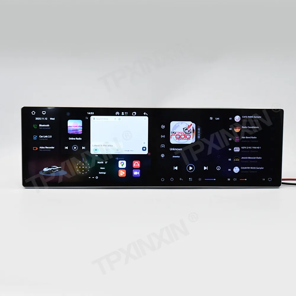 10.1 بوصة راديو السيارة بشاشة مزدوجة لجيلي Borui 2015 2016 مشغل فيديو الوسائط المتعددة ستيريو السيارات لتحديد المواقع والملاحة Carplay قطع غيار السيارات