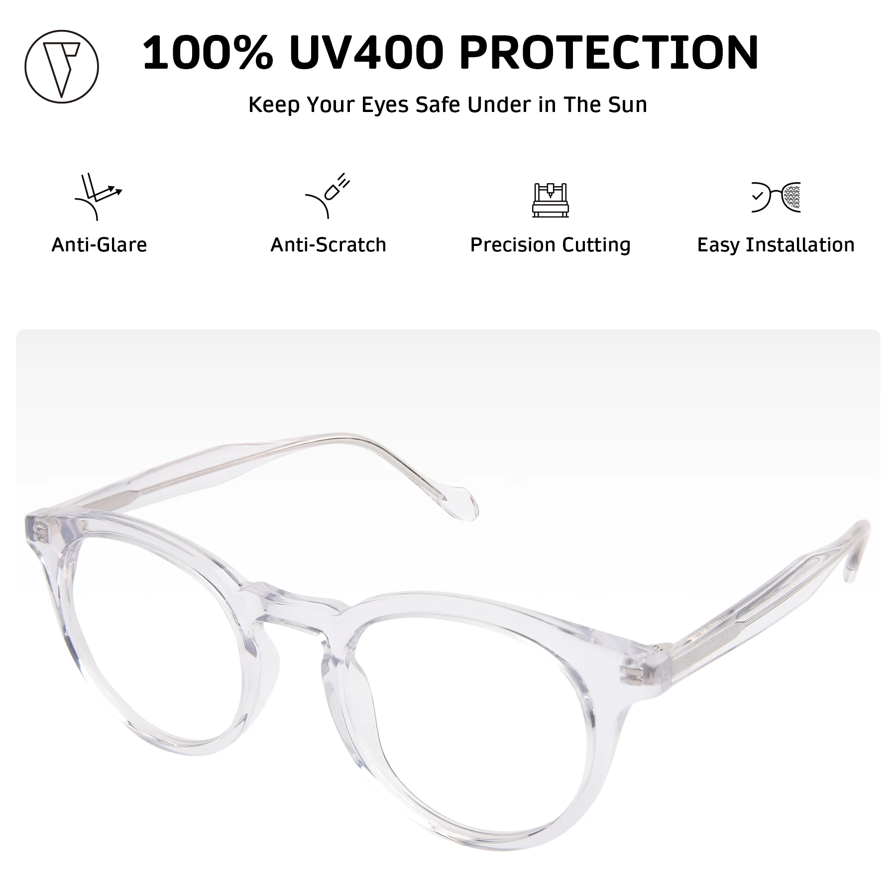 ONDEX Custom Prescription Sunglasses/Eyeglasses,Stylish UV400 Polarized Lenses,Photochromic Lens,Personalized Power-1.00 to-8.50