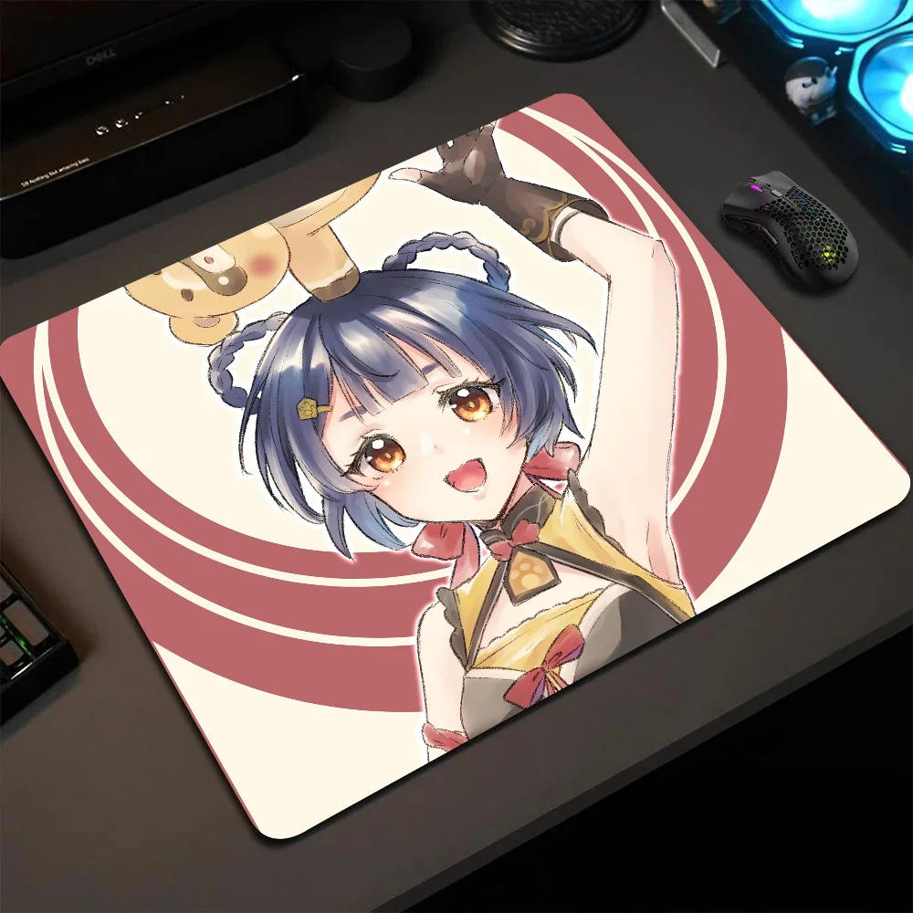 

Xiangling Genshin Mousepad Small LockEdge Mouse Pad For Gamers Computer Desk Pad Rectangular Anti-slip Rubber