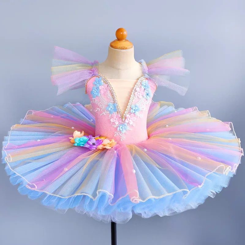 Klassieke professionele ballet tutu volwassen kinderen roze zwanenmeer pannenkoek tutu ballerina party dans kostuum ballet jurk meisjes vrouwen