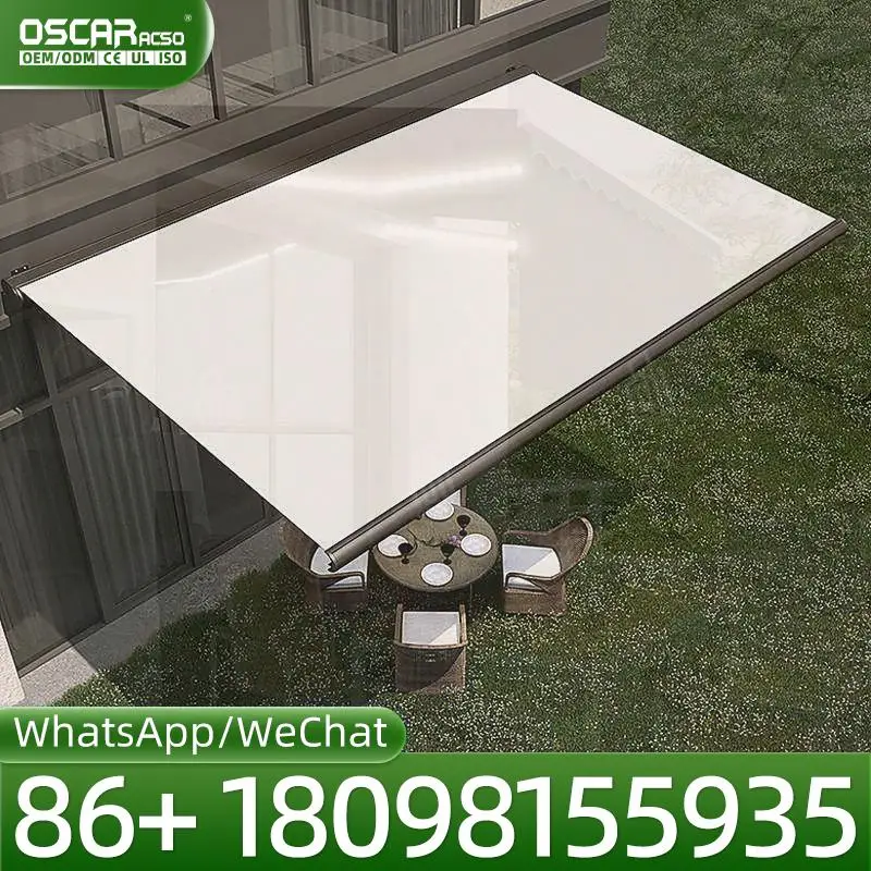 Customizable Electric Outdoor Folding Arm Awning for Sun Protection Rainproof Motorized Modern Use in Shop Patio Garden Retracta