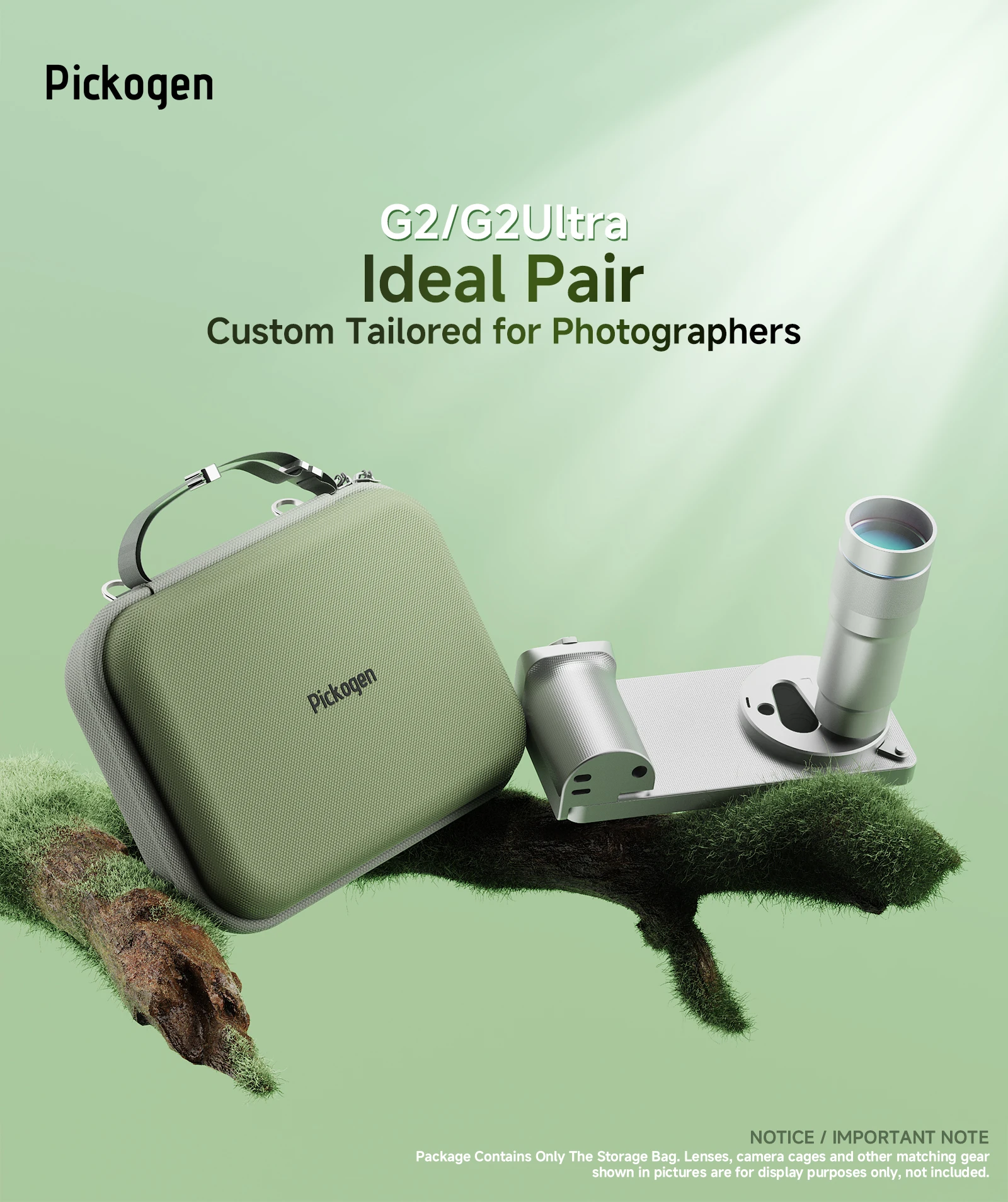 PICKOGEN Aufbewahrungstasche, sturzsichere Hartschalen-Handtasche für VIVO X300S X300 Ultra (G2 Ultra) Telekonverter-Fotografen-Kit – Detail 1