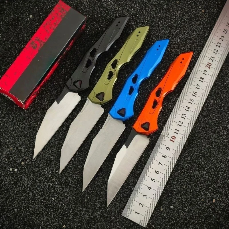New Product 7650 High-hardness 8CR13MOV Aluminum Alloy Handle Folding Knife Portable Outdoor Camping  Fruit Knife EDC Tools