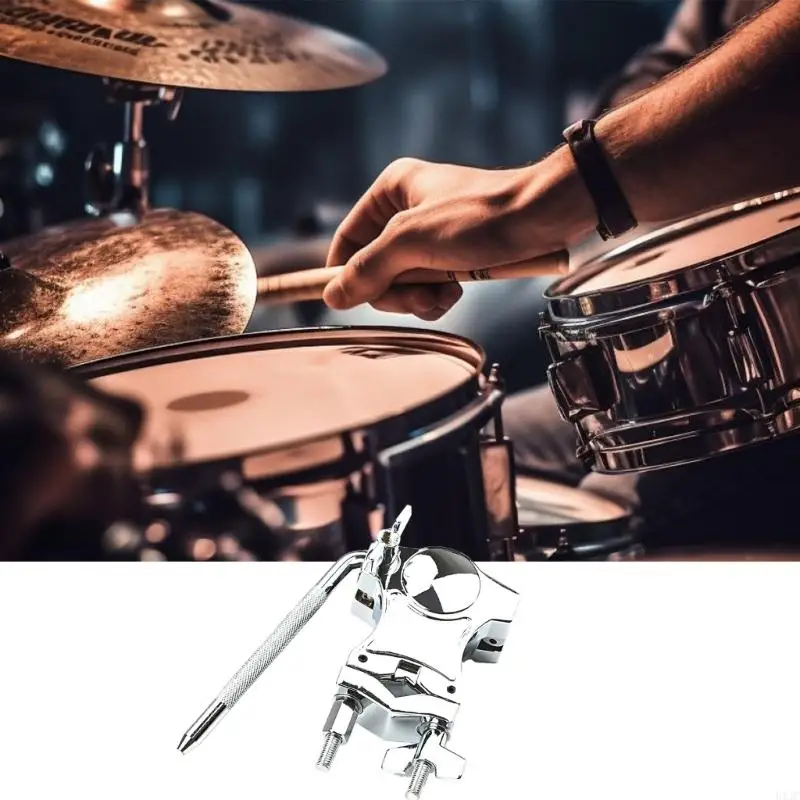U1JC Drum Stand Drum Clamp Cowbell Fixing Clamp Extension Cowbell Clip Drum Hardware