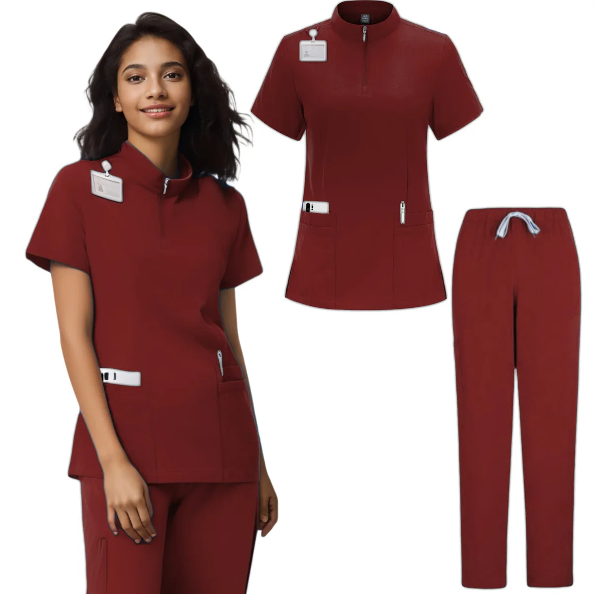 

Uniform Nursing Wholesale Designer Operating Room Health Medical Blouses Scrub Scrubs Women Jogger Set