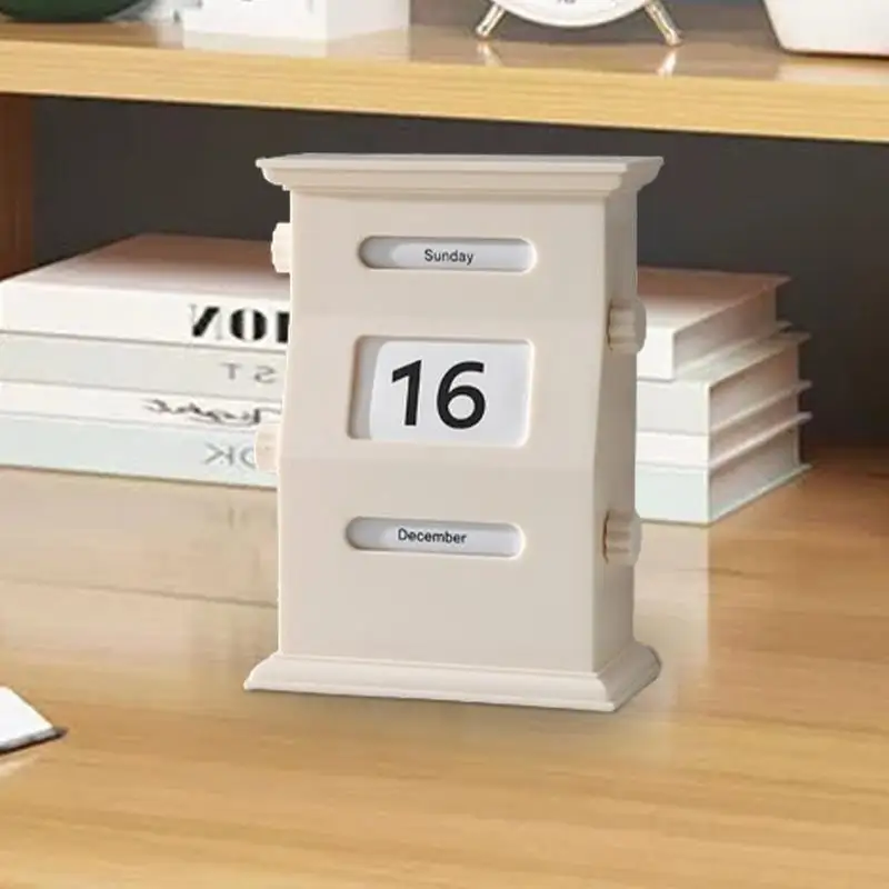 كتل تقويم مكتبية ريترو تقويم سطح المكتب ديكورات مكتبية كتل تقويم لطيف أجندة مكتبية /رزنامة مكتبية ديكور سطح المكتب لمكاتب المكتب