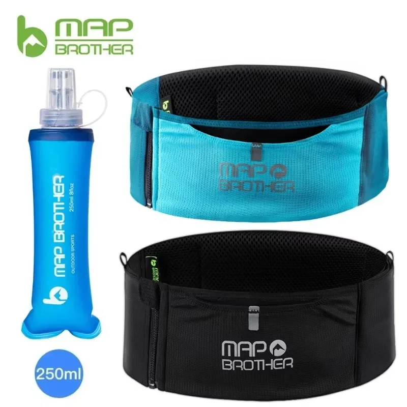 

MAP BROTHER W1003 Elastic Sports Waist Pack Zippe Pack Running Race Marathon Race Travel Cycling Mountaineering Phone Waist Bag