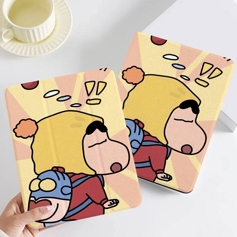 

Crayon Shin-chan Case For Ipad 10th Generations 10.9inch Cartoon Case Pro Air3 10.5inch Tablet Case Mini6 8.3in Tri-Fold Cover