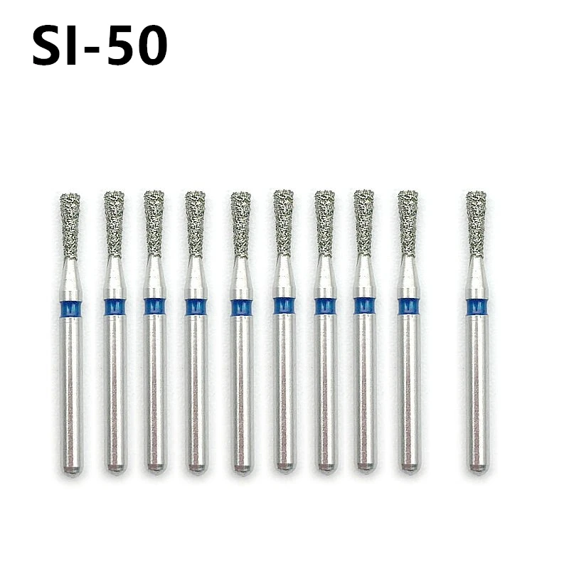 10pc/set Dental Diamond Burs Drill for High Speed Handpiece Medium FG 1.6mm Dentist Polishing Tool SI-50