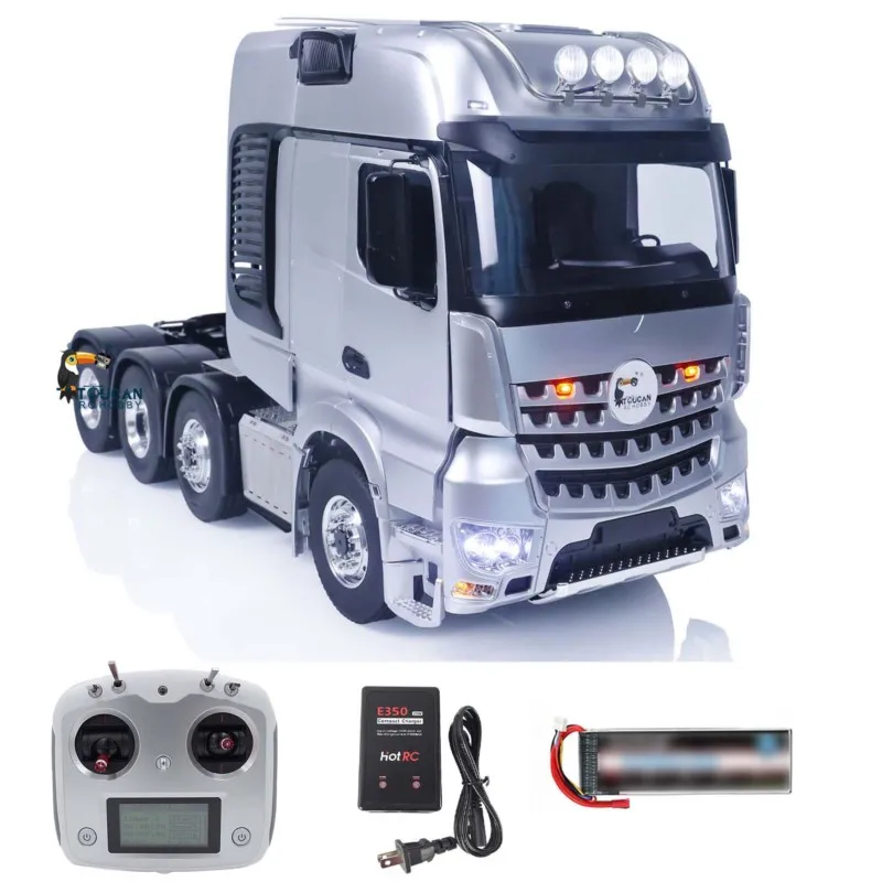1/14 RTR LESU 8X8 شاحنات جرارات تعمل بالتحكم عن بعد نموذج RC سيارات معدات الهيكل المعدني قفل الرف المؤازرة التفاضلية THZH1539