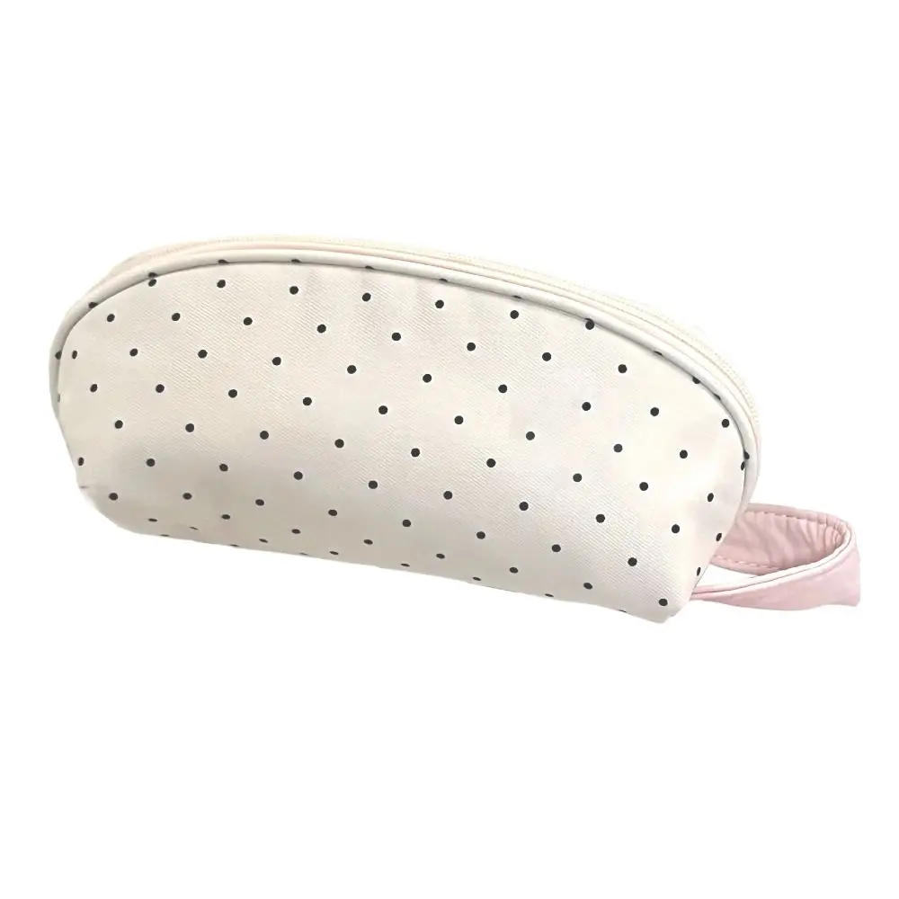 INS Polka Dot Pencil Case Multi-functional Large-capacity Pen Bag Shell Shape Stationery Pouch Students Gift