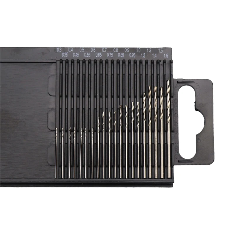 

20/25Pcs Woodworking Plastic PVC Circuit Board Micro Drilling Tool Full Grinding Mini Twist Drill 0.3-1.6mm/0.5-3.0mm Set