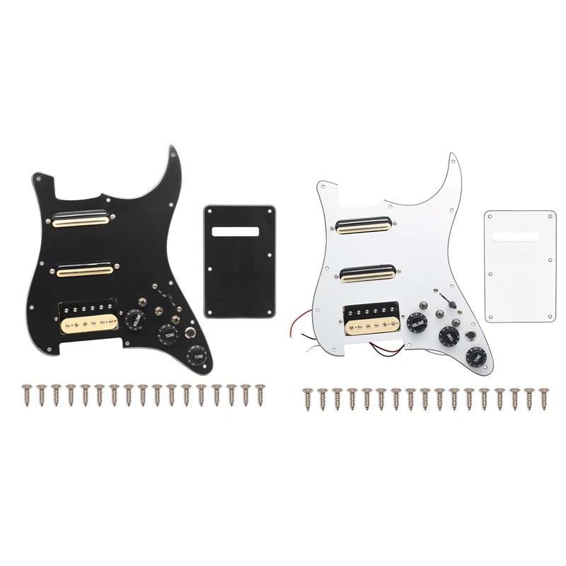 

SSH-катушечное разделение электрогитары Pickguard 2 Mini Humbucker + 1Humbucke + тихий переключатель загруженная Предварительно Проводная чесалка