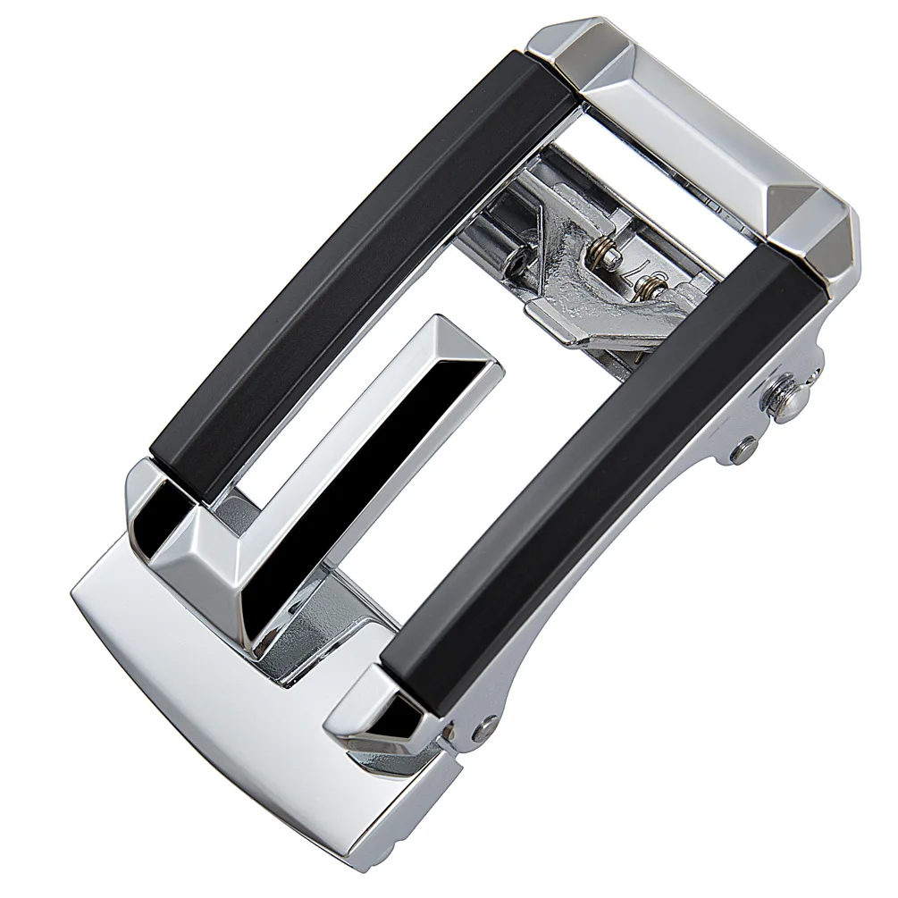 New Automatic Buckle Head, Men's Belt Buckle, White Zinc Alloy Belt Buckle 3.5cm