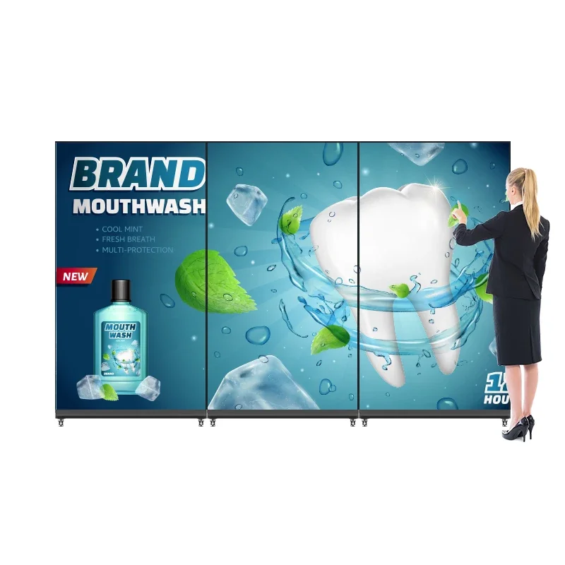 digital displays 75 85 98 inch touch screen indoor supermarket advertising display digital signage and displays