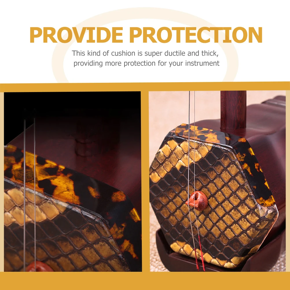 

6pcs Durable Erhu Corner Protectors Crash Proof Adhesive Pads Angle Guard Wear Resistant Supplies Accessories Violin Parts