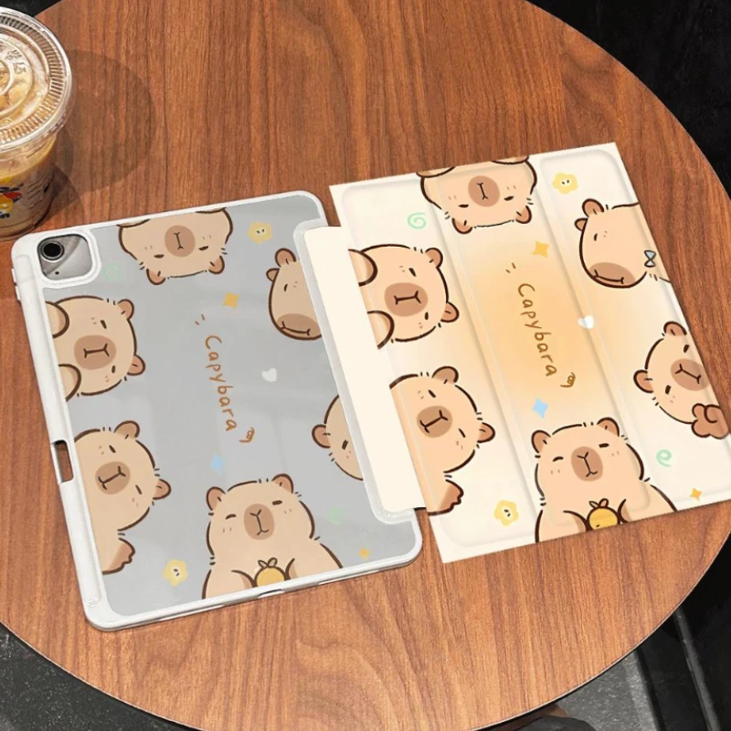 Detachable Cover for IPad Air 5 4 10.9 Cases Pro 11 2nd 3rd 4th Ipad 5th 6th Generatio 10.2 7th 8th 9th Gen Cute Capybara Case