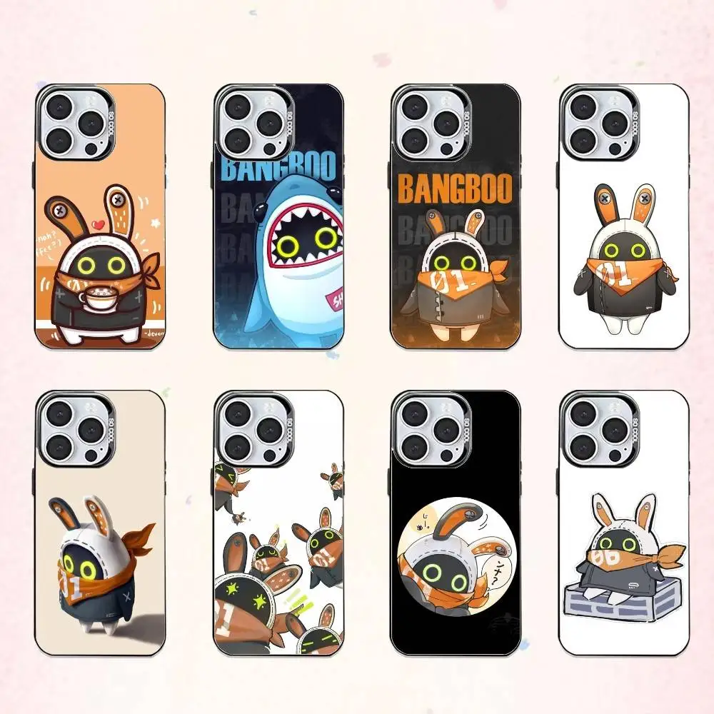 

Z-Zenless Z-Zone Zero ZZZ Bangboo Phone Case For iPhone17,16,15,14,13,12,11 Plus,Pro Max Colored Silver Plated Inside Cover