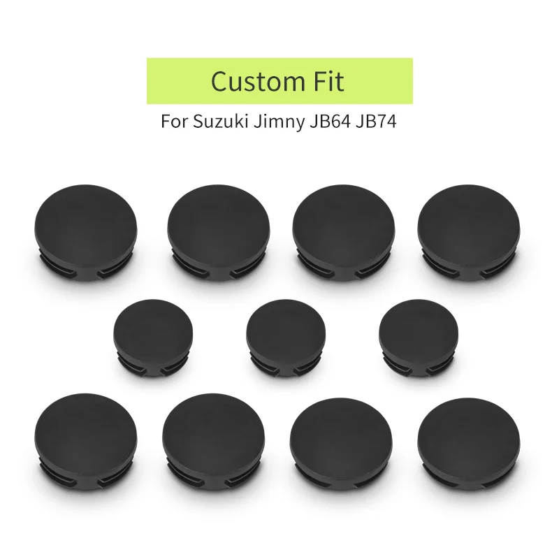 Car Chassis Dust Waterproof Plug Cover Cap Girder Tube Frame Hole Stopper Exterior Accessories For Suzuki Jimny JB64 JB74