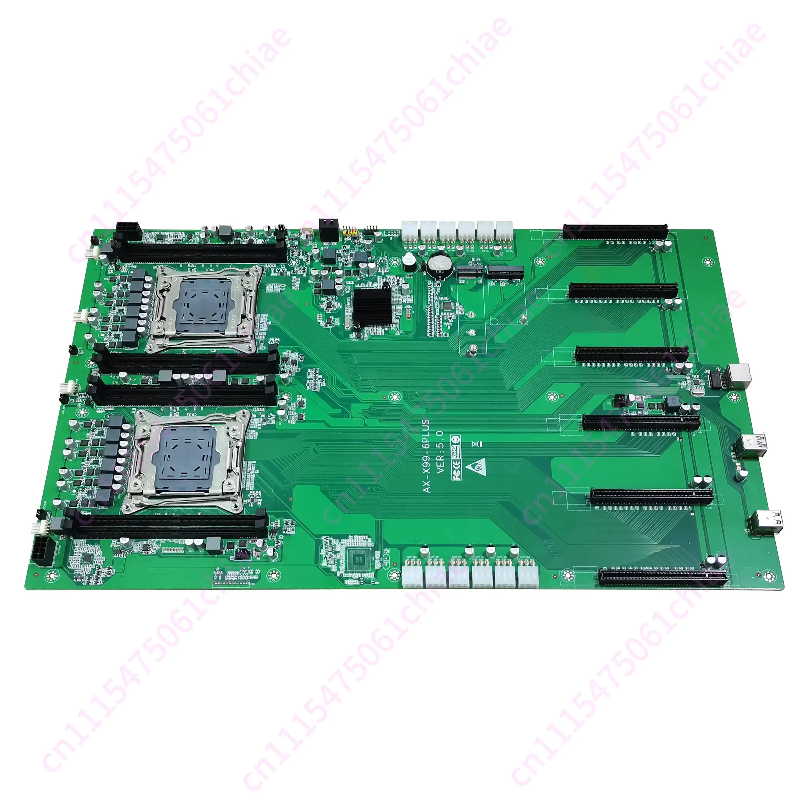 Dual X99 in-line 6 Graphics Card GPU Artificial Intelligence AI Model Training Calculation Supercomputer Desktop Main Board