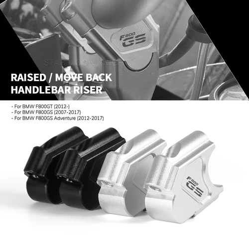 Imagen 1 del producto Adaptador de extensión de abrazadera de barra de mango de arrastre elevador de manillar de motocicleta para BMW F800GT F 800 GT 2012- F800GS F 800 GS Adv 2007 - 2017