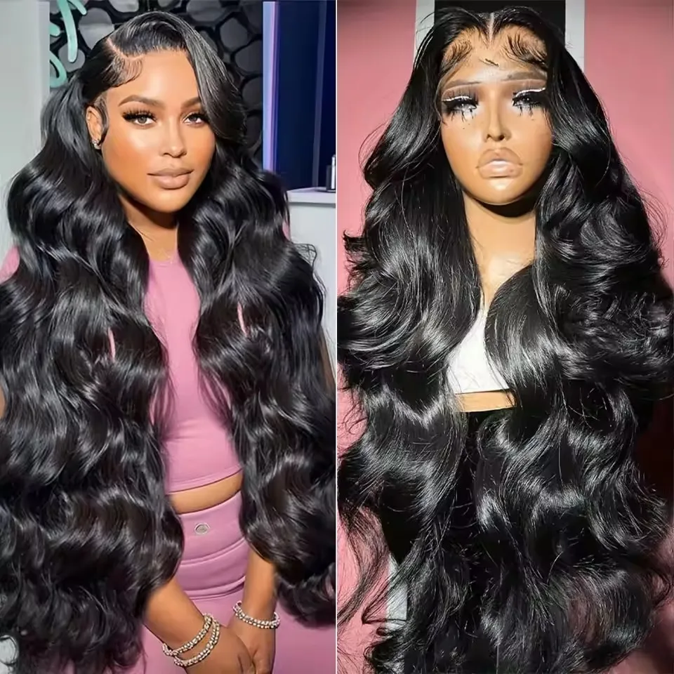 Brazilian 360 Full Lace Wig 13x4 HD Body Wave Lace Front Wigs Pre Plucked With Baby Hair For Women Remy 4x4 Lace Closure Wig