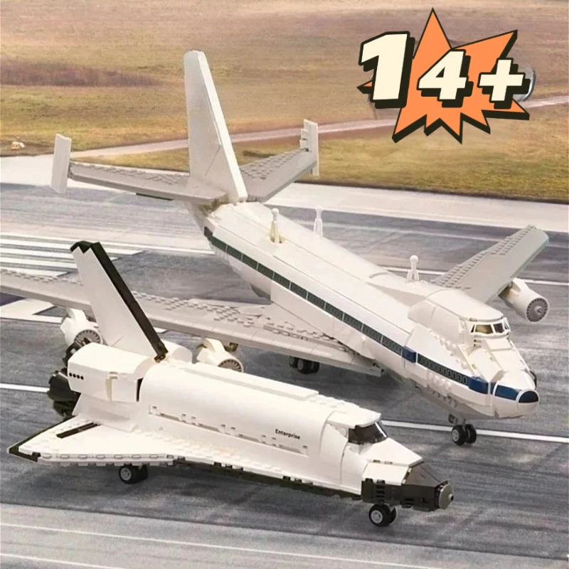 MINISO New 2025 In Stock Shuttle Carrier Aircraft 10360 Model Building Blocks Bricks DIY Creative  Bricks Toy Kid Christmas Gift